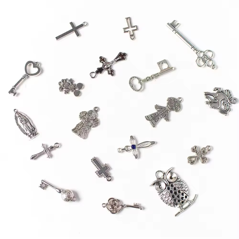 cross charm zinc