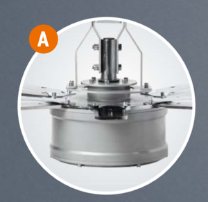 Ventilateur de plafond industriel de grande taille à faible bruit pour usine, refroidissement par air HVLS - Product Image 2