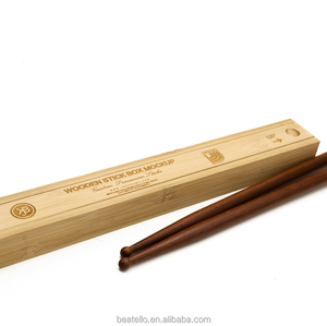 JBK Baguettes de batterie et baguettes en bois de haute qualité, boîte de rangement, ensemble de baguettes de couleur séquoia pour batteur - Product Image 1