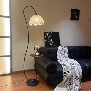 Lámpara de pie con mesa auxiliar, luz LED, decoración moderna y minimalista para sala de estar y dormitorio - Product Image 2
