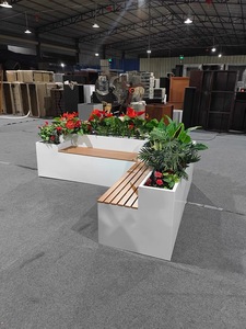Fioriera decorativa in metallo per esterni letto <span class=keywords><strong>da</strong></span> <span class=keywords><strong>giardino</strong></span> fioriera verde fioriera dimensioni personalizzate fioriera in acciaio inossidabile - Product Image 2