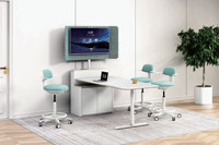 Mobilier de bureau portable moderne bureau debout hauteur réglable conception personnel Table des employés