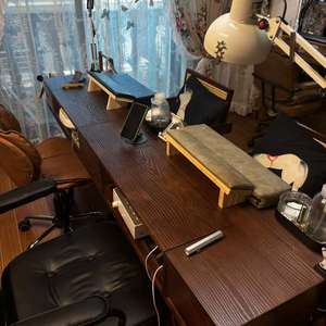 Gabinetes <span class=keywords><strong>de</strong></span> Almacenamiento <span class=keywords><strong>de</strong></span> Madera Maciza <span class=keywords><strong>Vintage</strong></span> <span class=keywords><strong>de</strong></span> Doble Capa con Múltiples Cajones, Mesas <span class=keywords><strong>de</strong></span> Trabajo para Salón <span class=keywords><strong>de</strong></span> Uñas, Mesas <span class=keywords><strong>de</strong></span> <span class=keywords><strong>Manicura</strong></span> con Aspiradora - Product Image 1