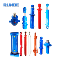 Cylindre de métallurgie à quatre tractions robuste personnalisé HSG Cylindre hydraulique de traitement de tige de piston de haute qualité