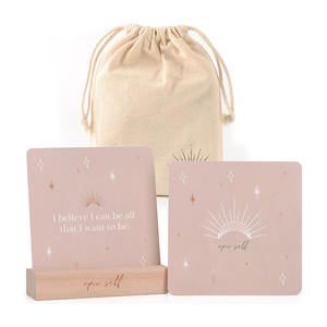 <span class=keywords><strong>Carte</strong></span> d'affirmation de la santé mentale de la motivation avec bloc de bois et support de bureau personnalisé imprimé <span class=keywords><strong>adulte</strong></span> ami soins personnels positifs quotidien - Product Image 6