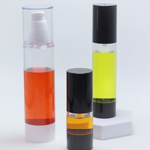 ขวดอลูมิเนียมบรรจุภัณฑ์เครื่องสำอางแบบปั๊มสุญญากาศ ขนาด 10 มล. 15 มล. 20 มล. 30 มล. 50 มล. 80 มล. 100 มล. 120 มล. สีเงินหรูหรา - Product Image 2