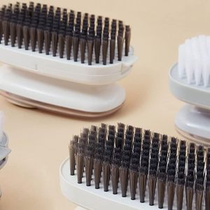 Brosse de nettoyage multifonctionnelle en plastique, design ergonomique, pour le nettoyage domestique dans les salles de bain et les cuisines, outil de nettoyage - Product Image 4