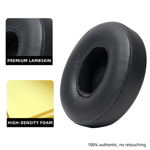 Coussinets d'oreille en peau d'agneau de remplacement <span class=keywords><strong>pour</strong></span> <span class=keywords><strong>casque</strong></span> supra-auriculaire sans fil <span class=keywords><strong>Beats</strong></span> Solo 4 Coussinets d'oreille Solo4 <span class=keywords><strong>Casque</strong></span> en <span class=keywords><strong>mousse</strong></span> à isolation phonique - Product Image 3