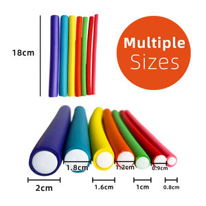 Mix Colors Mix Sizes Bendy Hair Rollers Heatless Curling Rods 42 Pcs par Pack With Package - Product Image 3