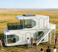 Capsule spatiale de luxe pour complexe de glamping - 10 000 m² - Conception sur mesure directement de l'usine