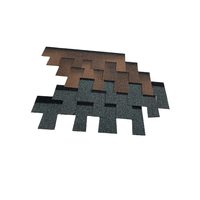 Anpassbare Single Red Layer Fiberglas Dachziegel Werkseitig gelieferte 50 Jahre wasserdichte Bitumen & SBS Asphalts chind eln