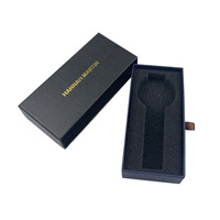 Emballage En Papier personnalisé avec boutons personnalisables, 50 pièces, boîte rigide à manches En carton avec Logo aluminium personnalisé