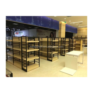 Fabricante de exhibición de madera estantes estante de madera de <span class=keywords><strong>daiso</strong></span> / miniso / nome estante de la tienda estante de supermercado - Product Image 2