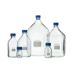Botella cilíndrica de vidrio de borosilicato de alta calidad CNWTC para reactivos y vino, 250 ml, con tapa hermética de rosca y 3 años de garantía - Product Image 4