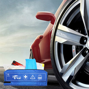 Botiquín de primeros auxilios para viajar en automóvil Botiquín de carretera con advertencia triangular y chaleco reflectante Botiquín de primeros auxilios 13164 Bolsa médica - Product Image 4