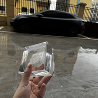 Kaca Bata Padat Setengah Ukuran Baru, Transparansi Tinggi, Mengkilap, untuk Layar Fasad Luar Ruangan