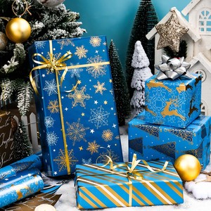 Christmas Tree <b>Pattern</b> Gift Wrapping <b>Paper</b> Double-Sided Art <b>Paper</b> for Holiday Packaging - Product Image 2