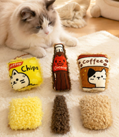 Jouet en peluche pour chat avec logo personnalisé, herbe à chat et papier sonore, vente en gros