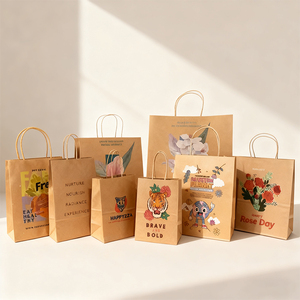 Sacs en papier kraft blanc de luxe personnalisés avec poignées en corde de coton, écologiques, en matériaux recyclés, surface estampée à chaud pour pizzas et sushis - Product Image 2