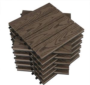 3D dập nổi hạt gỗ WPC <span class=keywords><strong>decking</strong></span> chống trượt Patio không thấm nước sàn gỗ ngoài trời Gỗ nhựa composite gạch - Product Image 4