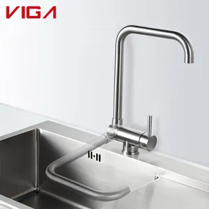 Sıhhi tesisat paslanmaz çelik katlanabilir gizli mutfak musluk mutfak evye musluğu