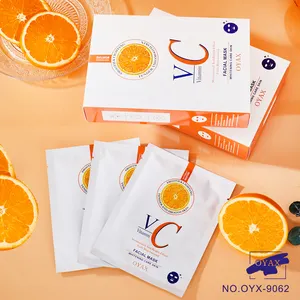 Private Label Lightening Vitamin C Facial Mask VC extract Natural Brightening Face Care Sheet Mask Anti Aging Facial Mask