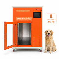 Equipo Profesional para Spa Canino con Control Inteligente Android, Cabina de Baño y Secado para Mascotas con Doble Calefacción y Autoperación para Uso Comercial