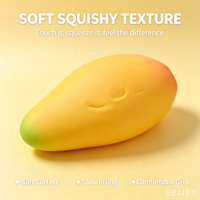 Jouet Squishy de Simulation Super Doux à Remontée Lente, Jouet à Presser en Forme de Fruit, Anti-Stress, Jouet Sensoriel pour Enfants, Cadeau, Vente en Gros