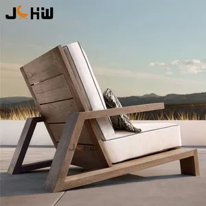 Luxury Modern Wooden Sofa Patio Outdoor Teak Furniture Teak Outdoor Sofas Wood Garden Sofa Set