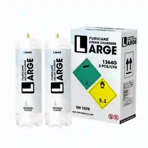 Popular Furicane 1364g Large Tank 2.2L Gas Cylinder 99.9% Purity 1364g Cream Charger