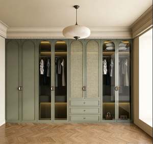 Armoire en bois massif sur mesure avec portes coulissantes, mobilier de chambre à coucher moderne, système de rangement, organisation de rangement de placard - Product Image 6