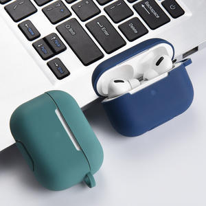 Étui en Silicone bon marché pour <span class=keywords><strong>AirPods</strong></span> Pro antichoc boîte en Silicone souple pour Airpoder Carton adapté pour Air pods Pro 4 Anti-perte - Product Image 3