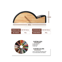Correcteur de posture en bois de chêne massif pour Pilates, arceau d'étirement dorsal, couleurs personnalisables avec logo pour studio