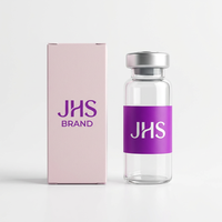 Caixa de Peptídeos Personalizada com Logotipo, Prata Fosca, Rígida, Luxuosa, Premium, Atacado de Fábrica, Dobrável, de Papelão, Pequena, 2ml, 3ml, 5ml, 10ml, 4ml, 10mg