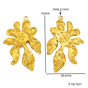 Colgante de Acero Inoxidable con Forma de Corazón, Sol, Estrella de Mar y Concha para la Fabricación de Collares, Fornituras de Joyería de Formas Mixtas al por Mayor - Product Image 2