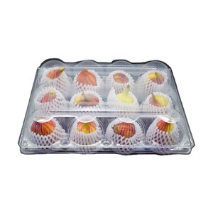 Transparent Disposable Fruit Container Plastic Pet Black Microwavable Supplier Vegetable Salad Cake Supermarket Meat Tray