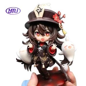 Venta al por mayor juego Genshined Impact <span class=keywords><strong>Ganyu</strong></span> Hutao estatua de dibujos animados PVC figura muñeca colección juguetes regalo para niños Anime figuras de acción - Product Image 1