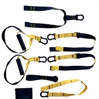 Sangles de suspension pour entraînement de fitness à corps libre, kit d'entraînement en suspension réglable style TRX pour un entraînement complet du corps