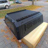 Aluminum Alloy Pickup Hardtop Canopy for ford F150 RAM 1500 Double Cab Waterproof Lockable LED Brake Light Roof Load