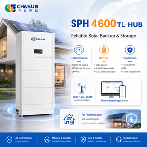 อินเวอร์เตอร์ไฮบริดแบบแยกส่วน CHASUN 4600W <span class=keywords><strong>SPH</strong></span> 4600TL-HUB รองรับการเชื่อมต่อแบบ Stackable 2 MPPT 16A IP20 ประสิทธิภาพ 97.<span class=keywords><strong>5</strong></span>% ใช้ได้กับแบตเตอรี่ ALP สำหรับบ้าน - Product Image 3