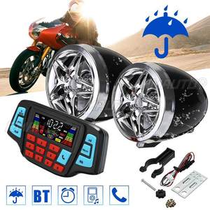 Motorcycle Audio System <b>Waterproof</b> Portable Stereo Speakers FM Radio <b>MP3</b> Music <b>Player</b> Scooter ATV Remote Control Speaker Scooter - Product Image 1