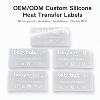 Étiquette de transfert thermique en silicone personnalisée, moule privé et logo 3D en relief sur mesure, faible MOQ, OEM
