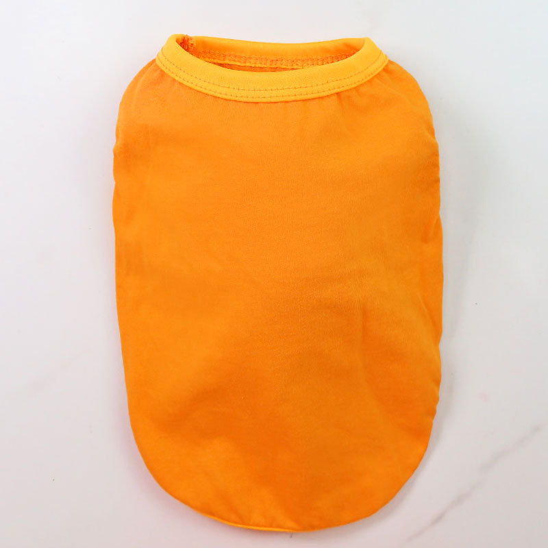 Gilet en coton orange