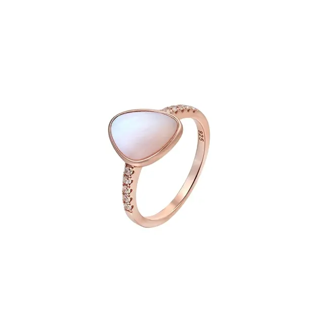 925 स्टर्लिंग चांदी फैशन मोती की अंगूठी चांदी की अंगूठी डिजाइन पुरुषों और महिलाओं की मां