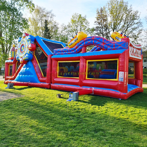 Pista de obstáculos inflable, castillo inflable, tobogán inflable comercial, casa de brinco inflable. - Product Image 6