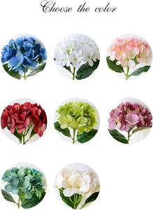 Ramo de Hortensias Artificiales de Seda, Flores Artificiales Realistas para Decoración de Mesa en Bodas, Fiestas y Hogar - Product Image 4