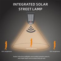Lampadaires solaires intégrés 200W 300W en gros, étanches IP65, lampes LED d'extérieur pour autoroute, allée, jardin et projets