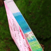 Livre broché de haute qualité, imprimé sur mesure, relié, avec film laminé, bords pulvérisés, motifs colorés, estampage à chaud rouge sur papier