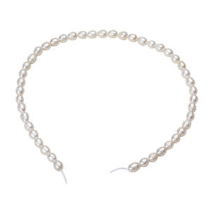 Accesorios Hechos a Mano, Perlas Naturales de Agua Dulce y Cuentas de Arroz Blancas, Cuentas Dispersas para Horquillas, Borlas y Collares - Product Image 5