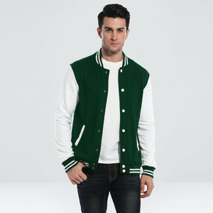Veste universitaire de baseball premium avec patchs, élégante, en laine et manches en cuir, design de logo personnalisé, vente en gros de vestes pour hommes - Product Image 1